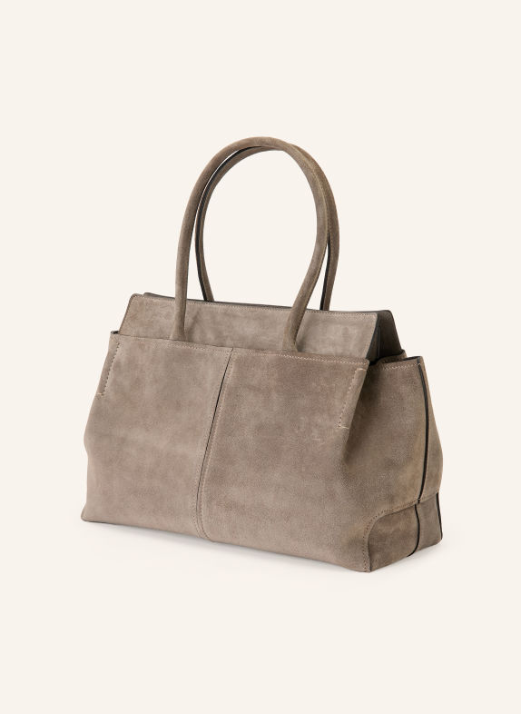TOD'S Shopperka na zakupy MEDIUM SZARY
