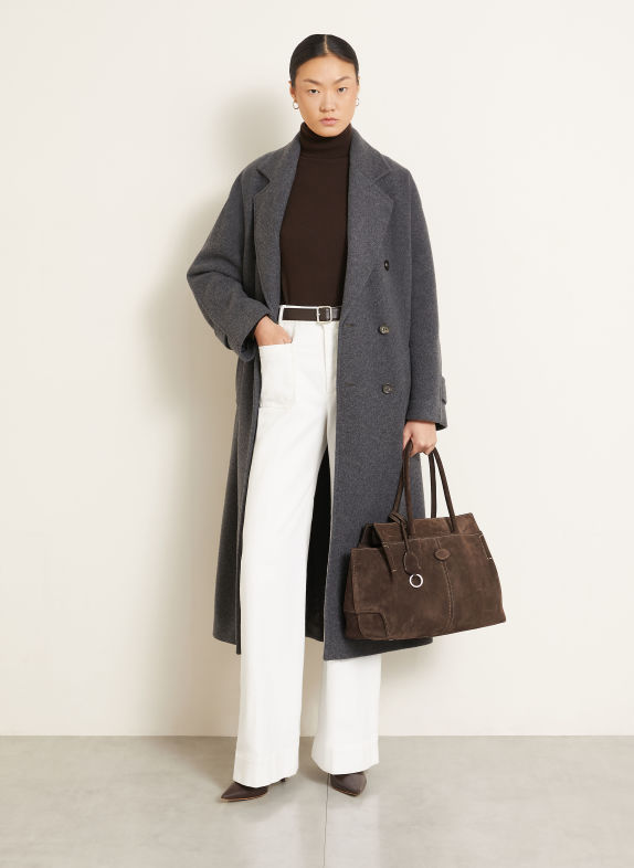 TOD'S Shoppers MEDIUM MARRON FONCÉ