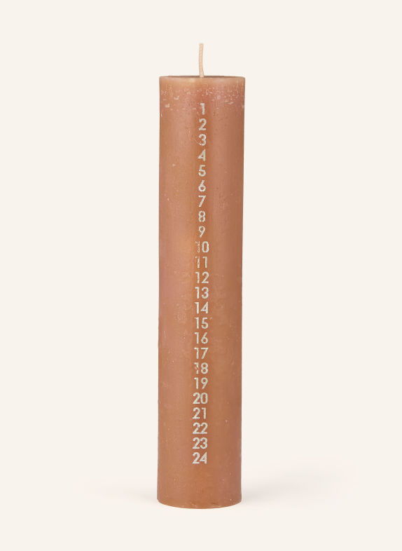 BROSTE COPENHAGEN Świeca adwentowa RUSTIC BRĄZOWY