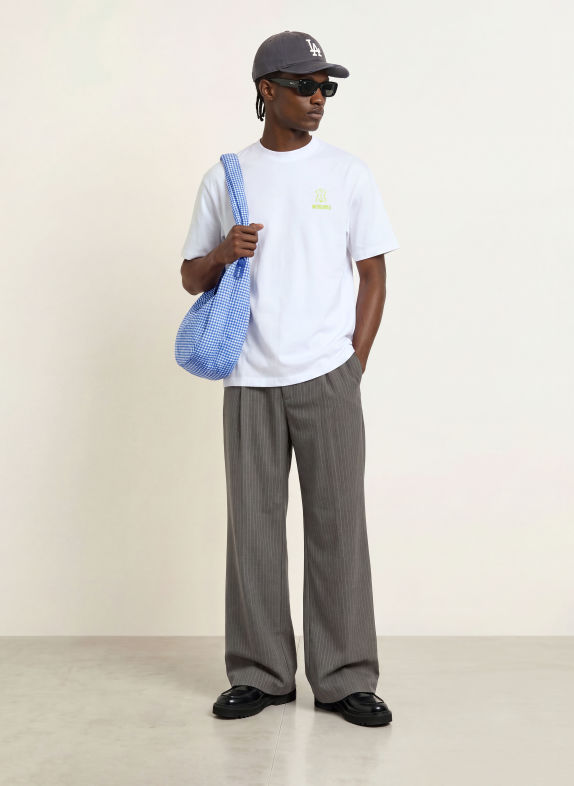WOODBIRD T-shirt WBBAINE BLANC / VERT CLAIR / BLEU FONCÉ