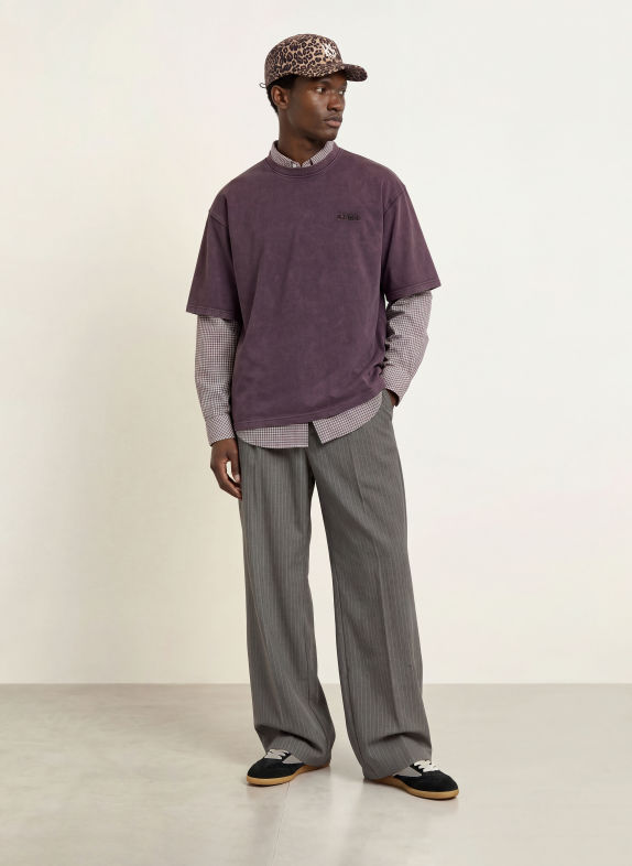 WOODBIRD T-shirt WBBEAM LILAS FONCÉ