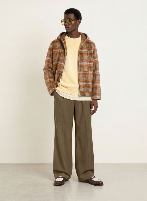 WOODBIRD Pantalon WBBIN GUAN, coupe droite et fuselée MARRON