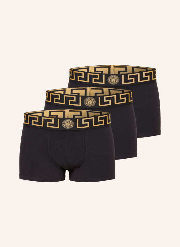 VERSACE 3er-Pack Boxershorts SCHWARZ / GOLD
