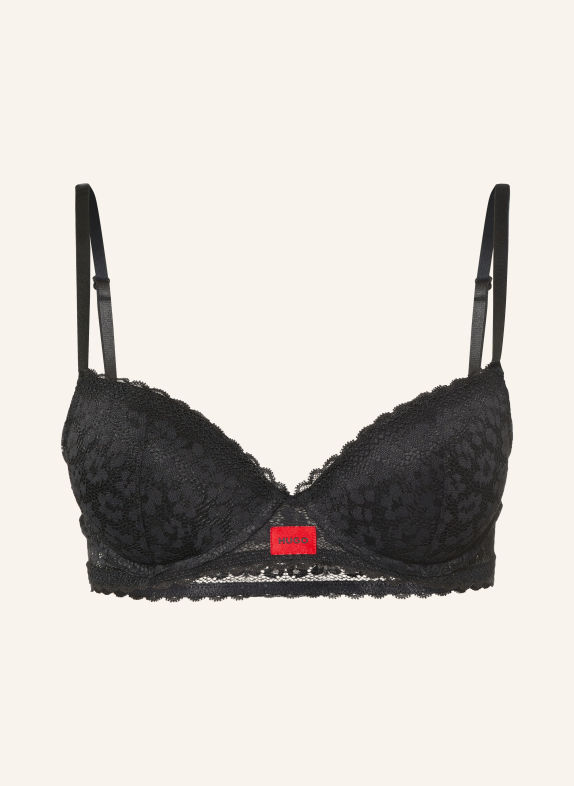 HUGO SAVANA Push-up bra BLACK