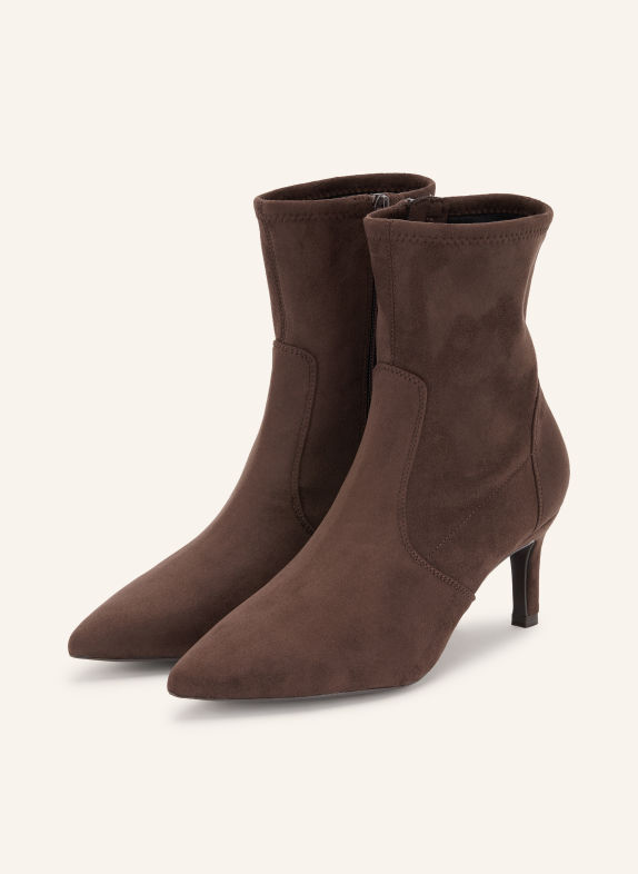 UNISA Ankle boots LAVOY_ST DARK BROWN