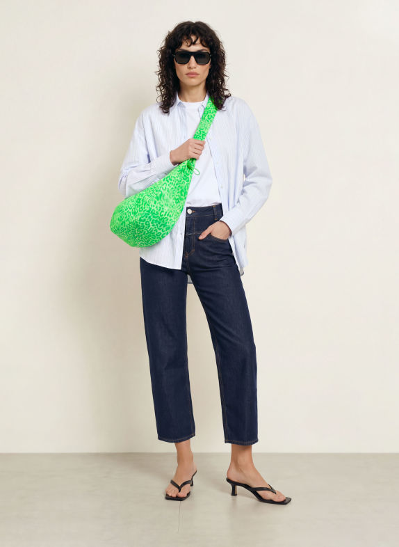 GOT BAG MOON BAG Crossbody bag NEON GREEN / WHITE