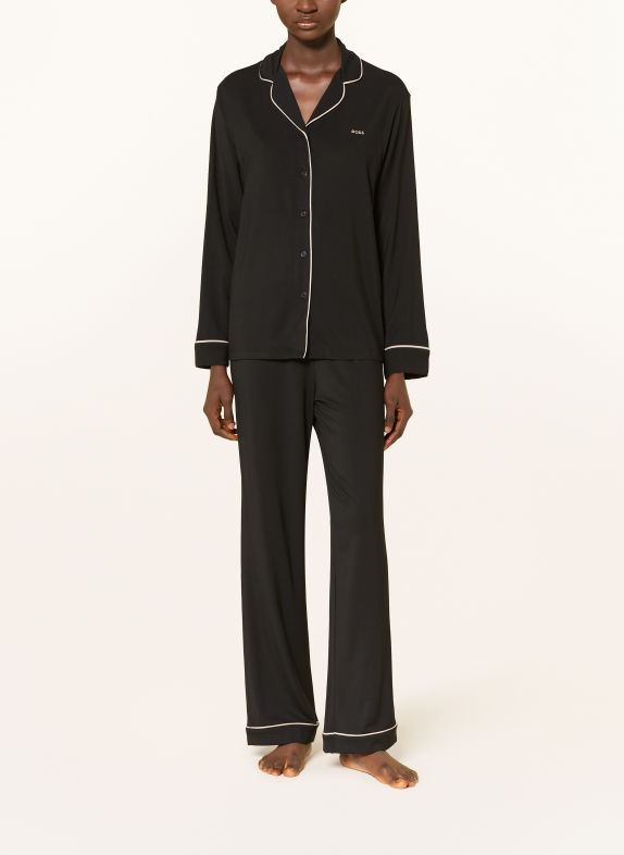 BOSS DREAMLINE Pajamas BLACK / CREAM