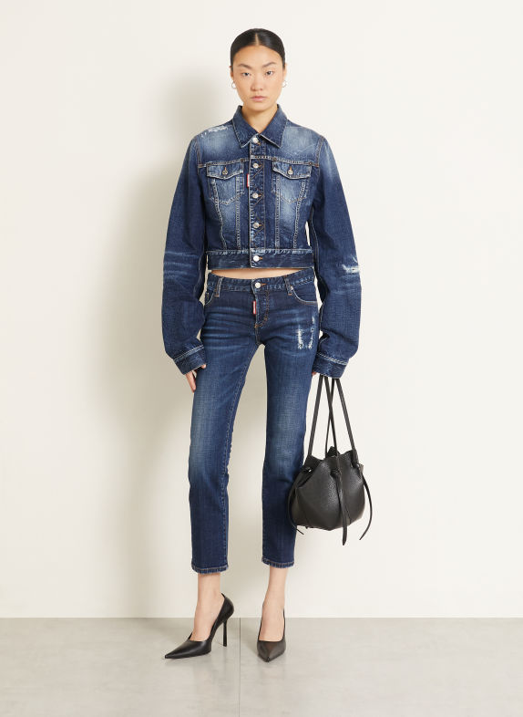 DSQUARED2 Kurtka dżinsowa DEAN 470 NAVY BLUE