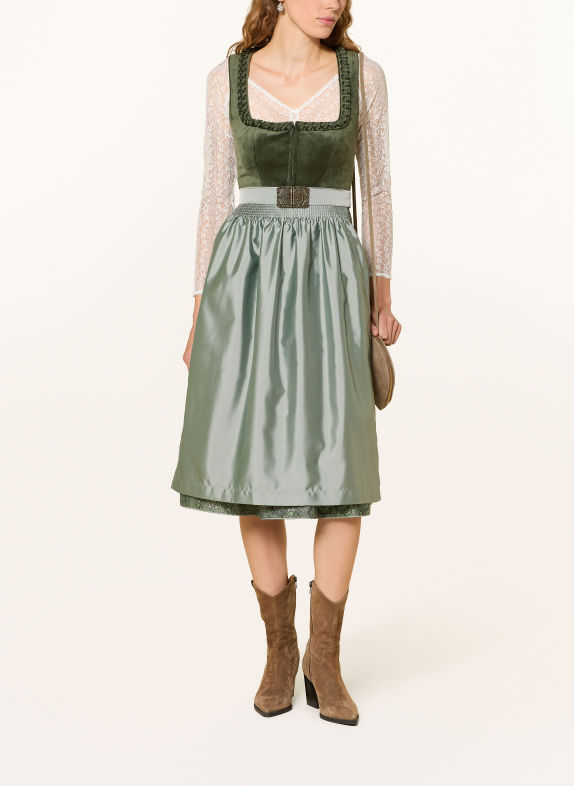 Spieth & Wensky Robe Dirndl KORAL VERT / VERT CLAIR / GROEN