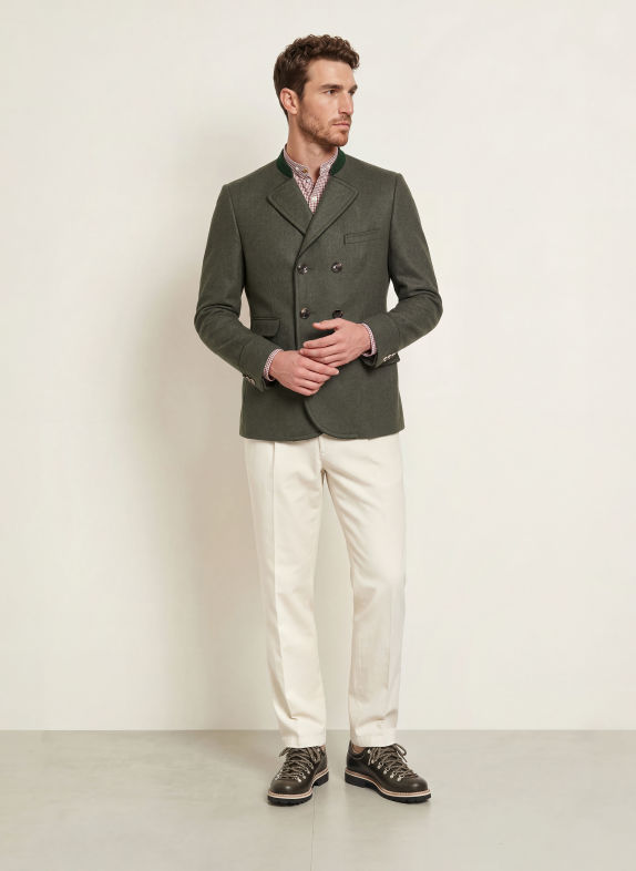 Gottseidank Janker KORBE Extra Slim Fit DONKERGROEN