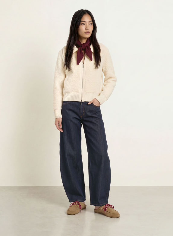 darling harbour Gilet en mélange de matières OFFWHITE