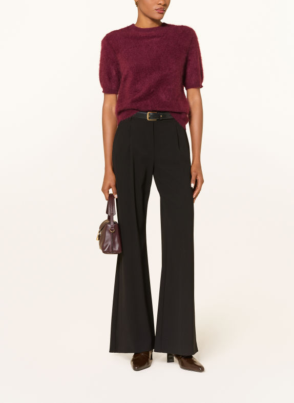 SOFT GOAT Cashmere knit shirt DARK RED