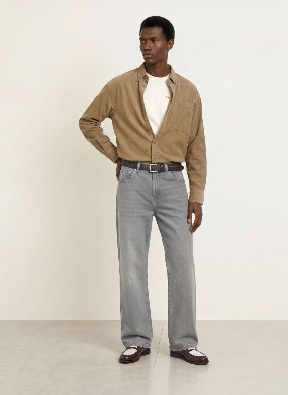 RETERNITY Cordoverhemd SIGNE Comfort Fit BRUIN