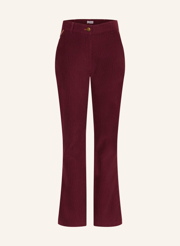BURBERRY STEVIE Cord Pants DARK RED