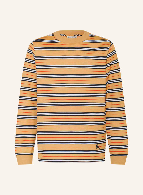 BURBERRY Long-sleeve shirt BEIGE / RED / BLACK