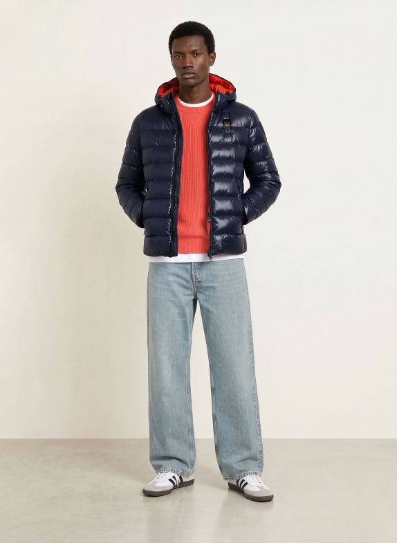 Blauer Steppjacke ADAMS BLAU