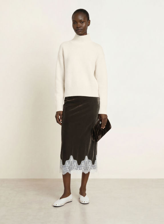 LADNERI Pull en cachemire JARDIN 2.0 CRÈME