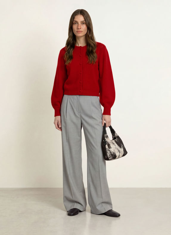 LADNERI Strickjacke NALA aus Cashmere ROT