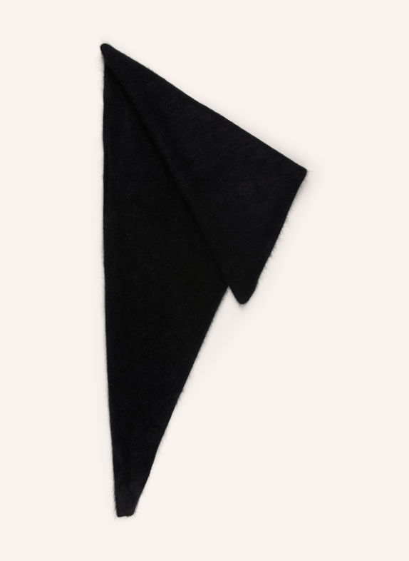 LADNERI Dreieckstuch PAXA aus Cashmere SCHWARZ