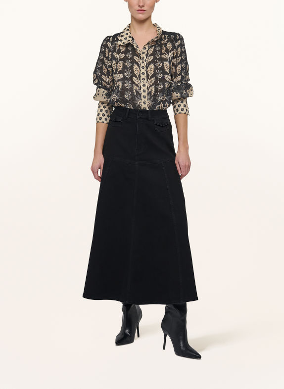 dea kudibal Leinenbluse AMELIE SCHWARZ / BEIGE / KHAKI