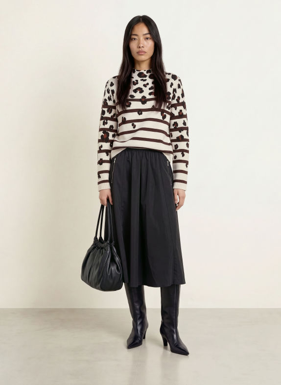 Miss Lagotte Pullover CREME / BRAUN / SCHWARZ
