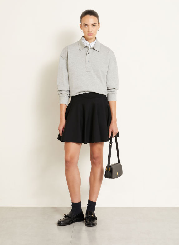 AMI PARIS Jersey-poloshirt LICHTGRIJS
