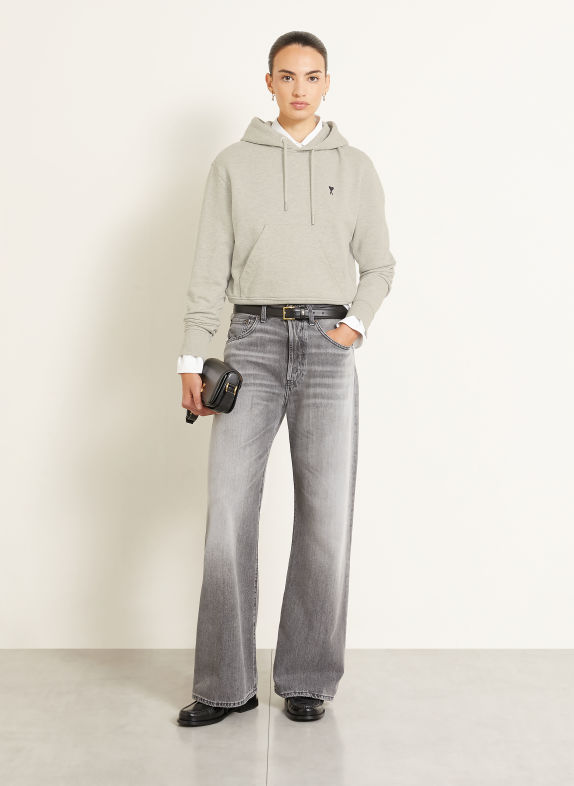 AMI PARIS Hoodie LICHTGRIJS