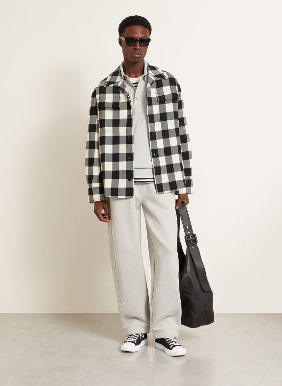 AMI PARIS Overjacket ZWART / ECRU
