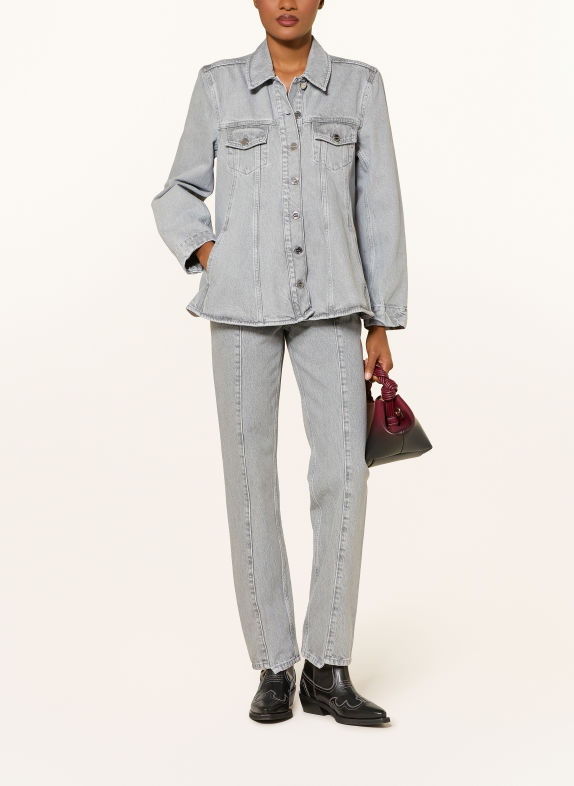 GANNI Chemise en jean GRIS
