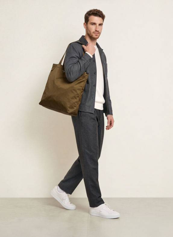 TIGER OF SWEDEN Shopper CUCU OLIV / SILBER