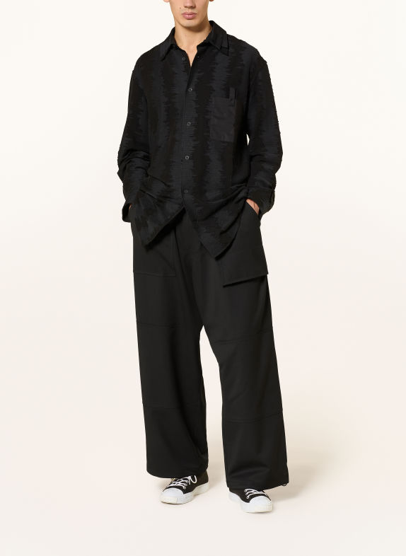 Y-3 Wide-Fit Cargo Trousers BLACK