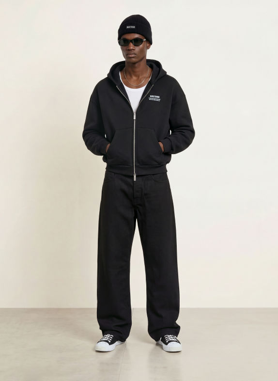 WRSTBHVR Sweatjacke STUDIO SCHWARZ / WEISS