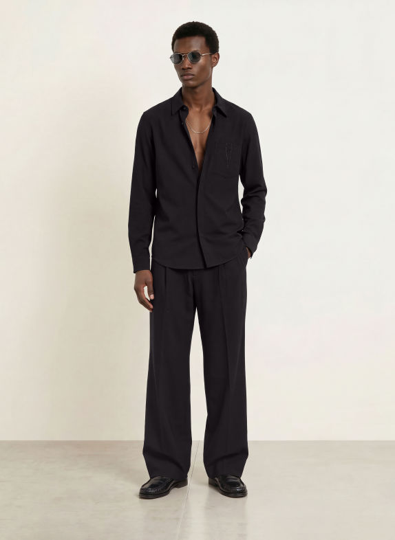 WRSTBHVR Hemd CHADRIN Oversized Fit SCHWARZ