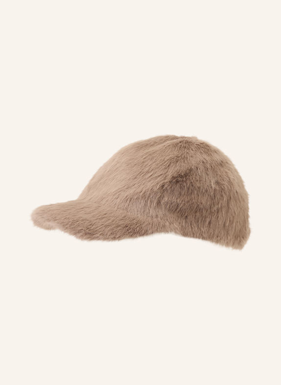 MRS & HUGS Faux Fur Cap CAMEL