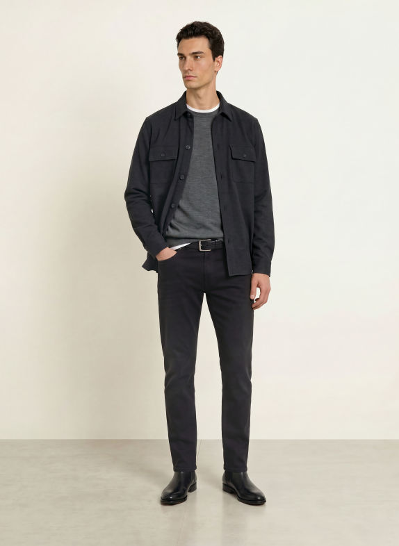 STROKESMAN'S Jean coupe classique 6900 Black Washed