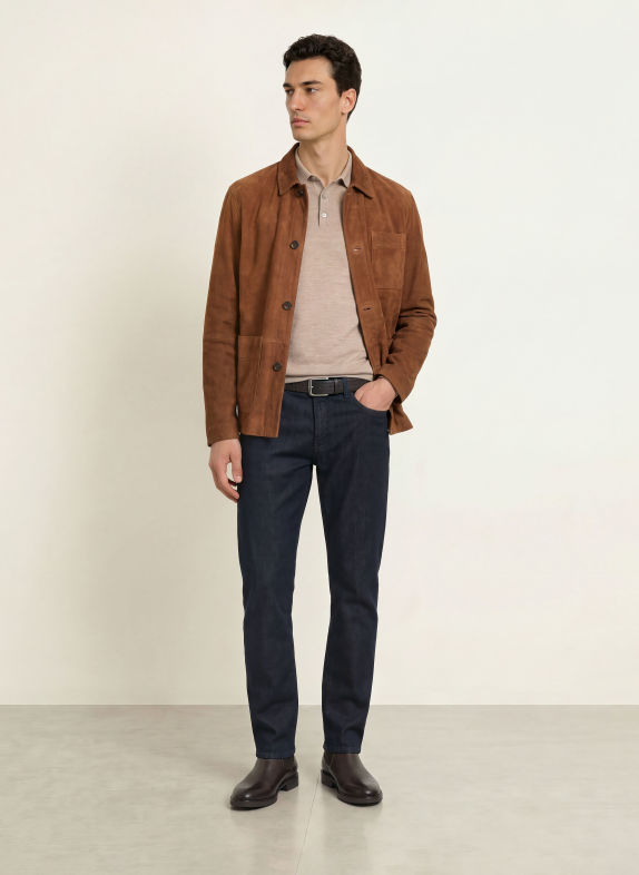 STROKESMAN'S Džíny Regular Fit 4300 Rinsed Washed