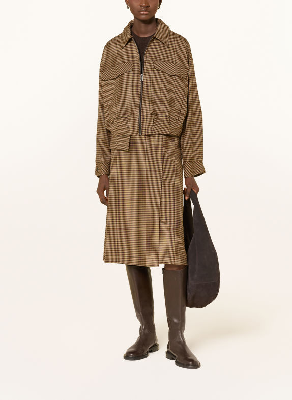 MORE & MORE Bomber jacket BROWN / CAMEL / DARK BROWN