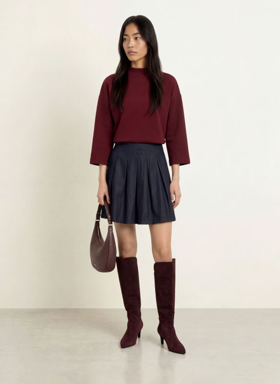 MORE & MORE Sweatshirt DARK RED