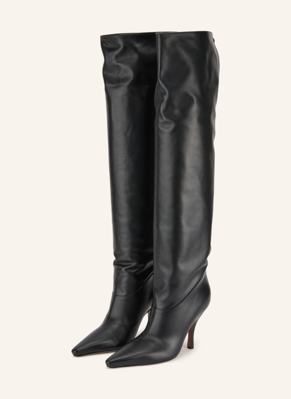PARIS TEXAS Overknee-Stiefel ROSE SCHWARZ