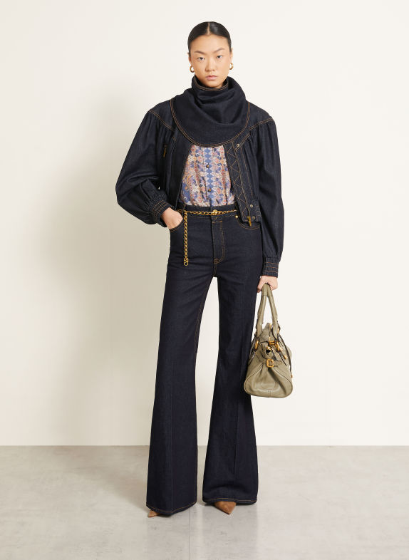 ZIMMERMANN Flared jeans ONXB Onyx Blue