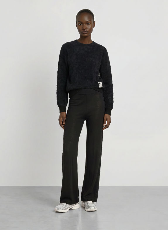 EA7 EMPORIO ARMANI Strickhose SCHWARZ
