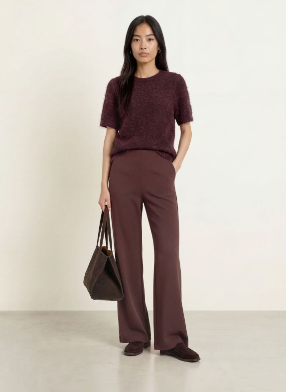 ZAÍDA Strickshirt DUNKELROT