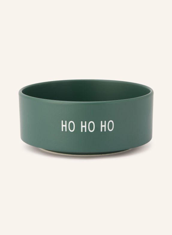 DESIGN LETTERS HO HO HO Bowl GREEN / WHITE