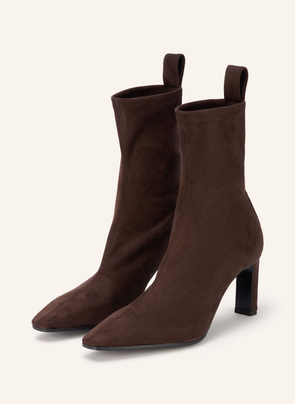 MRS & HUGS Ankle boots DARK BROWN