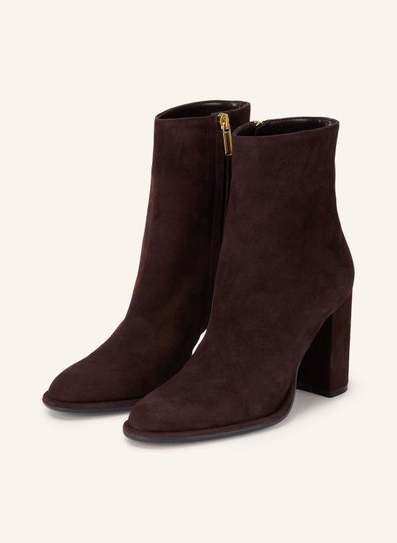 MRS & HUGS Ankle boots DARK BROWN