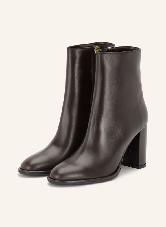 MRS & HUGS Laarsjes MARRON FONCÉ