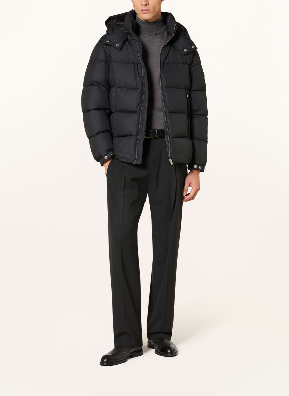 BOSS Steppjacke COLTER mit abnehmbarer Kapuze SCHWARZ