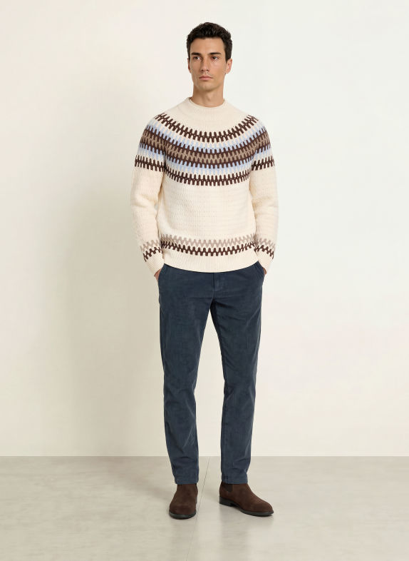 BOSS Cordbroek KANE Extra Slim Fit BLAUW