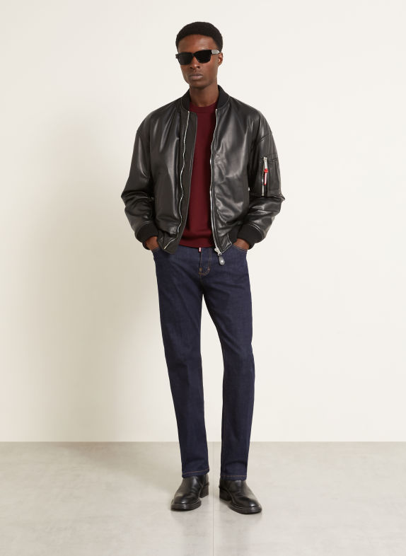 DSQUARED2 Svetry TMAVĚ ČERVENÁ