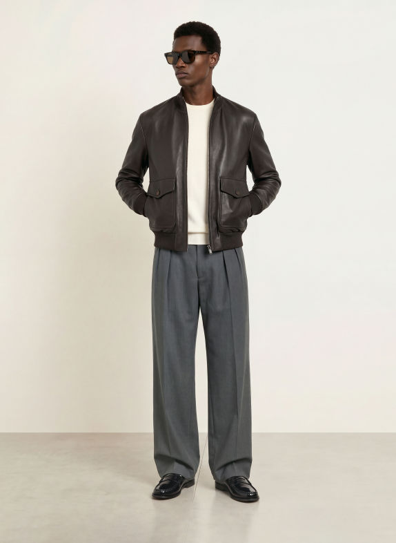BOSS Pantalon 2PLT Loose Fit 030 MEDIUM GREY